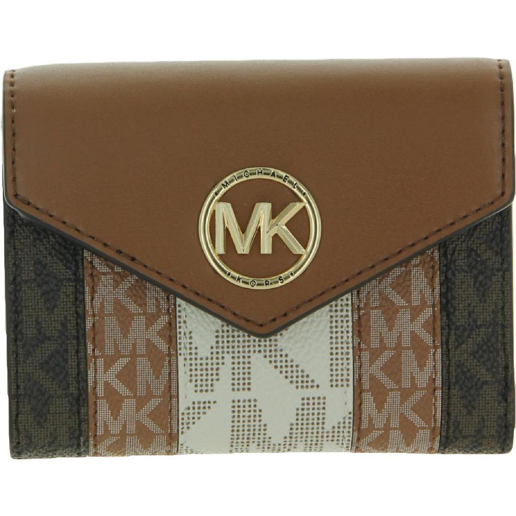 商品Michael Kors|Michael Kors Womens Carmen Leather Flap Bifold Wallet,价格¥773,第1张图片