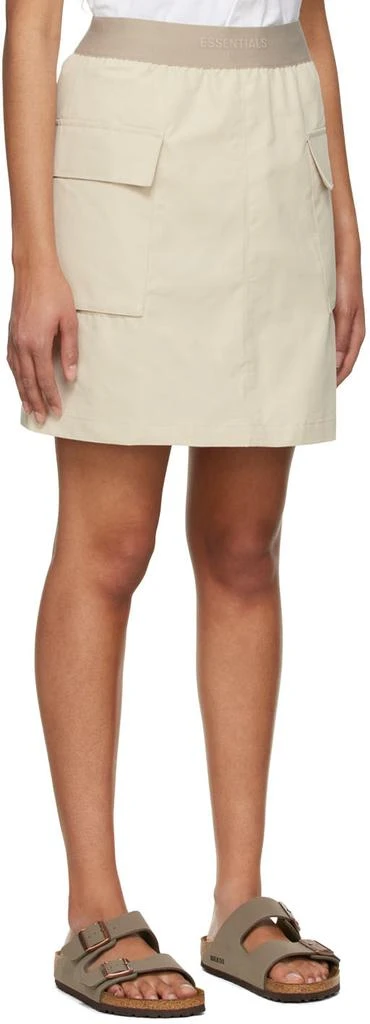 商品Essentials|Beige Cotton Mini Skirt,价格¥323,第2张图片详细描述