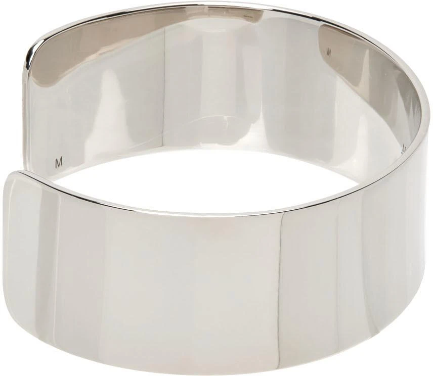 商品Alexander McQueen|Silver Wide Cuff Bracelet,价格¥1199,第5张图片详细描述