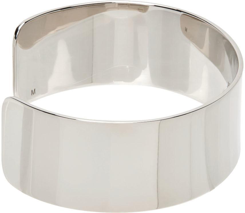 商品Alexander McQueen|Silver Wide Cuff Bracelet,价格¥1772,第7张图片详细描述