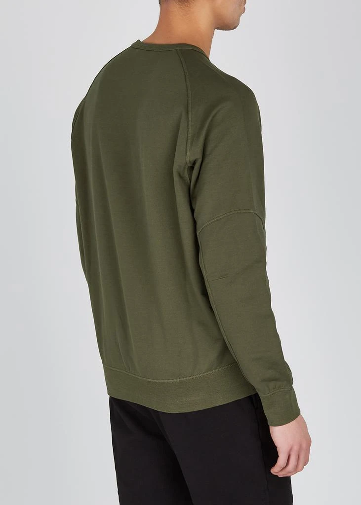 商品Stone Island|Army green cotton-jersey sweatshirt 卫衣,价格¥2181,第3张图片详细描述