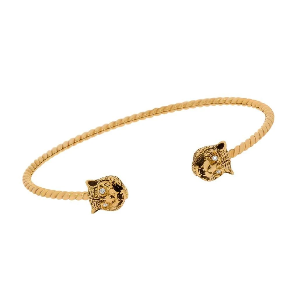 商品Gucci|Gucci Le Marche Des Merveilles 18K Yellow Gold, Diamond Cuff Bracelet YBA526320001016,价格¥25452,第1张图片详细描述