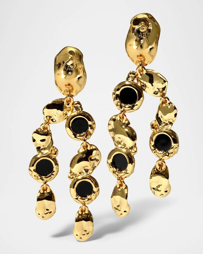 商品Alexis Bittar|Brut Onyx Coin Chandelier Earrings,价格¥2902,第3张图片详细描述