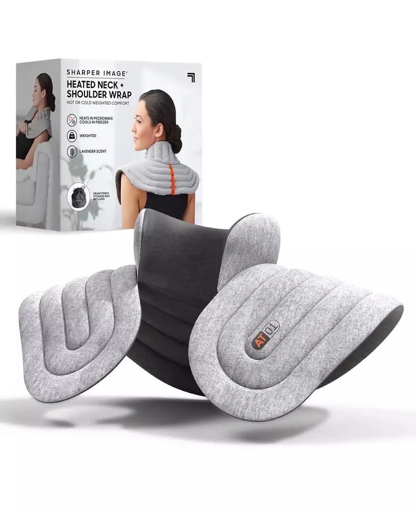 商品Sharper Image|Heated Neck and Shoulder Aromatherapy Wrap, Lavender Scented Hot/Cold,价格¥183,第1张图片