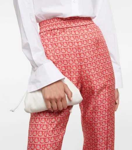 商品Salvatore Ferragamo|Gancini高腰真丝裤装,价格¥3886,第4张图片详细描述