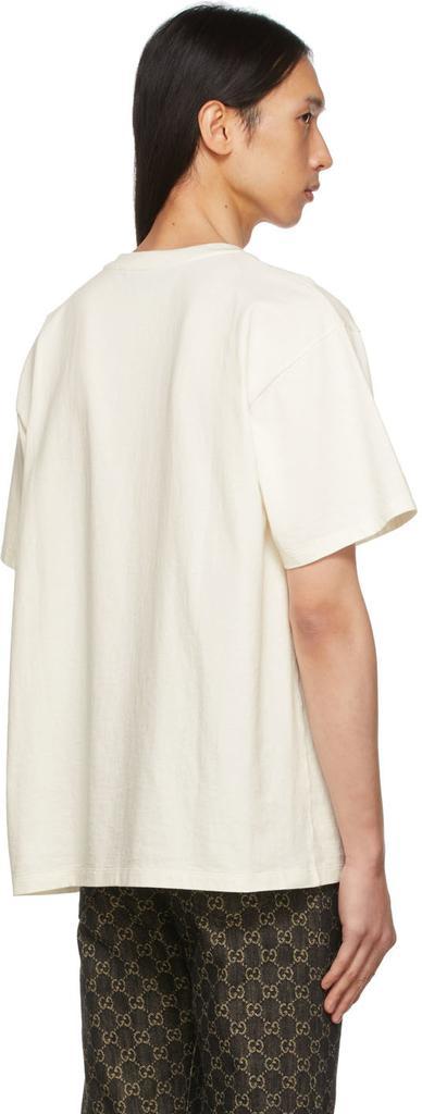 商品Gucci|White Interlocking G Stripe T-Shirt,价格¥4235,第5张图片详细描述