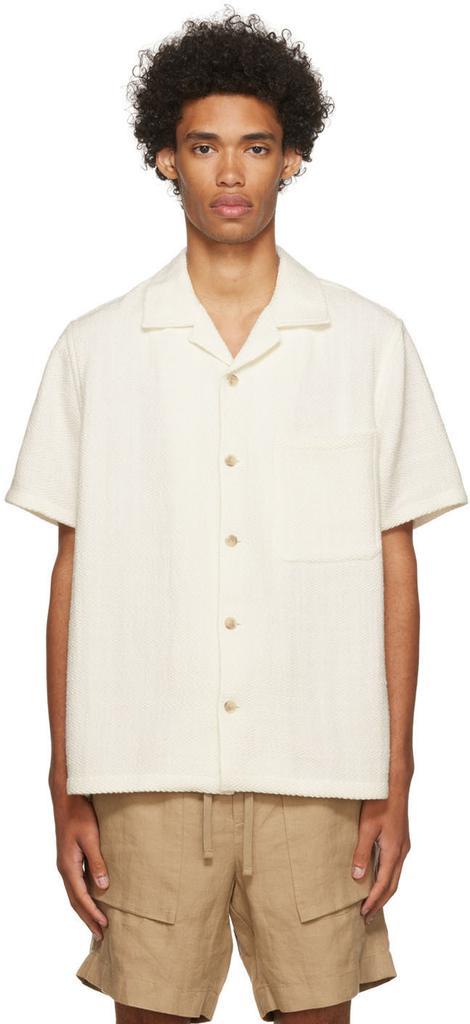 商品Vince|白色人字纹衬衫,价格¥3346,第1张图片
