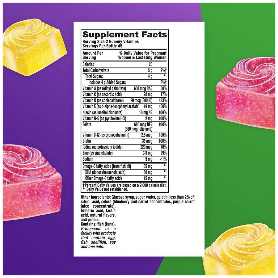 商品Vitafusion|Prenatal Gummy Vitamins Raspberry Lemonade,价格¥134,第3张图片详细描述