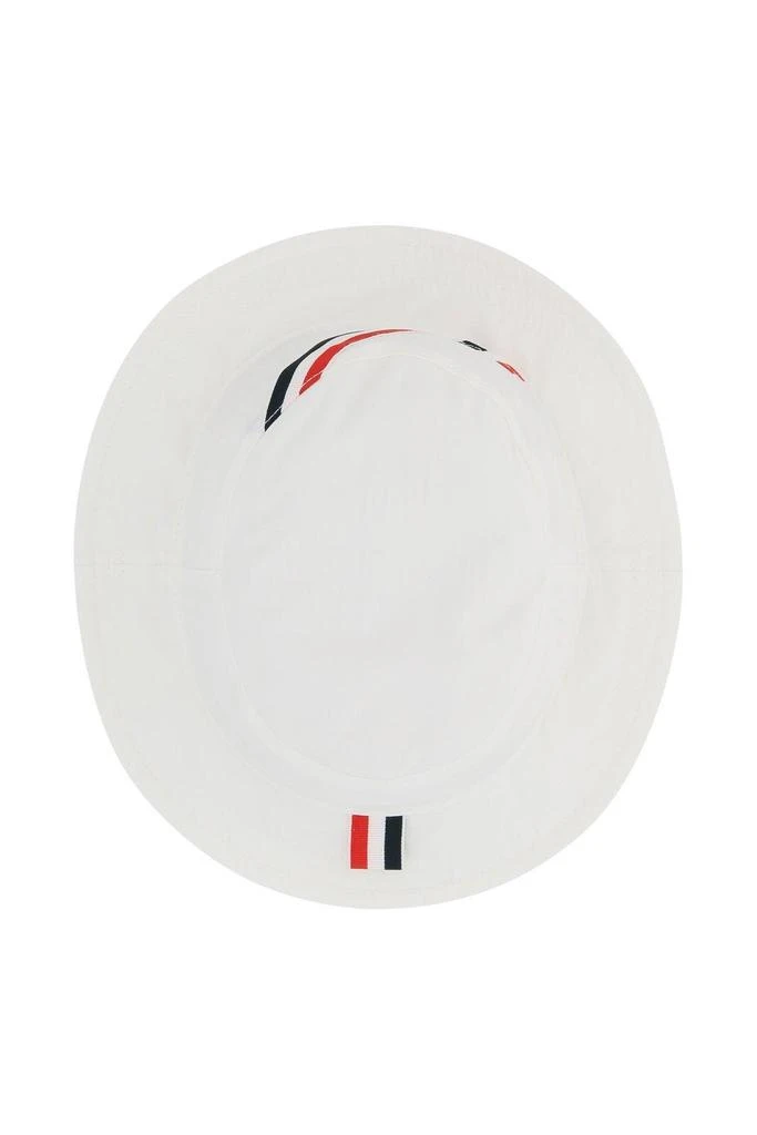 商品Thom Browne|Thom Browne Rwb Stripe Detail Bucket Hat,价格¥2728,第4张图片详细描述