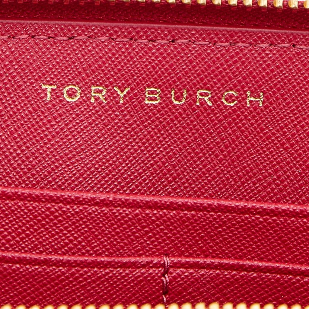 Tory Burch Red Saffiano Leather Robinson Zip Around Wallet 商品