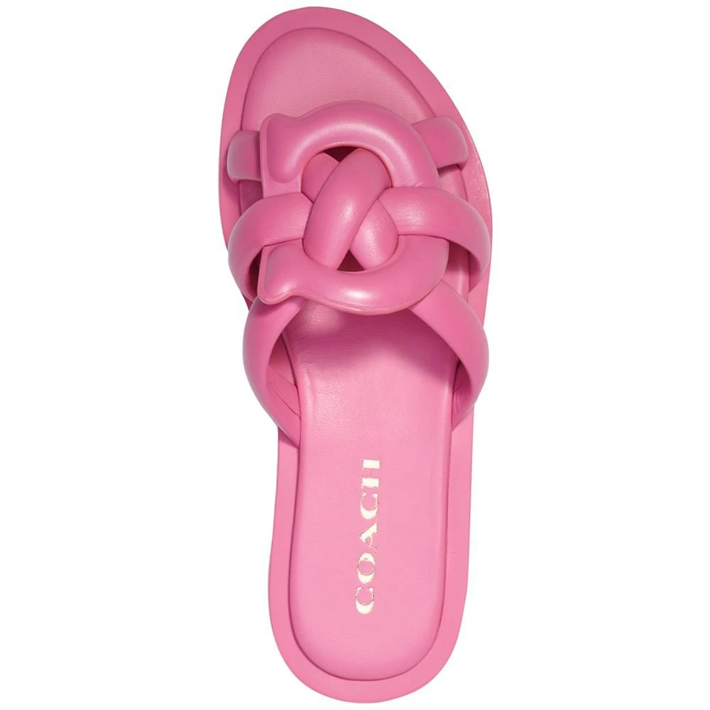 商品Coach|Women's Georgie Soft Signature Slide Sandals,价格¥437,第4张图片详细描述