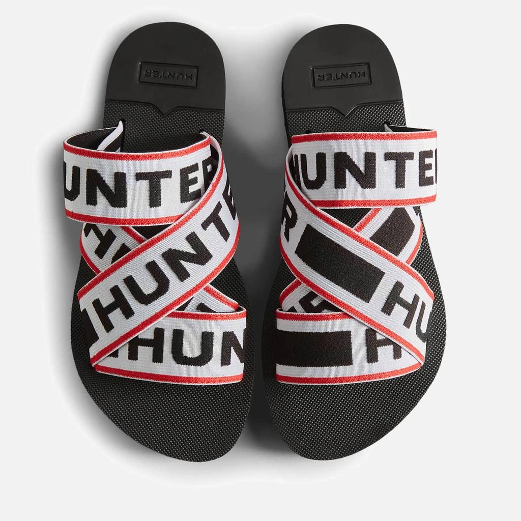 商品Hunter|Hunter Logo Rubber and Elastic-Blend Crossover Sandals,价格¥172,第4张图片详细描述