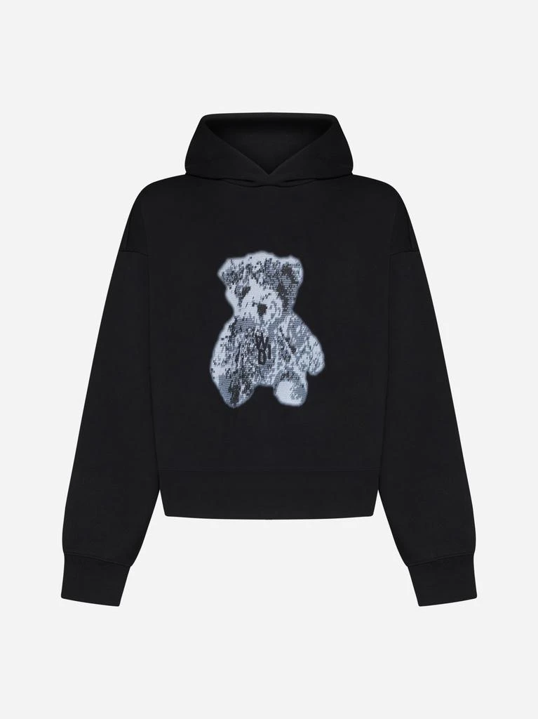 商品We11done|Pixel Teddy cotton hoodie,价格¥1983,第1张图片