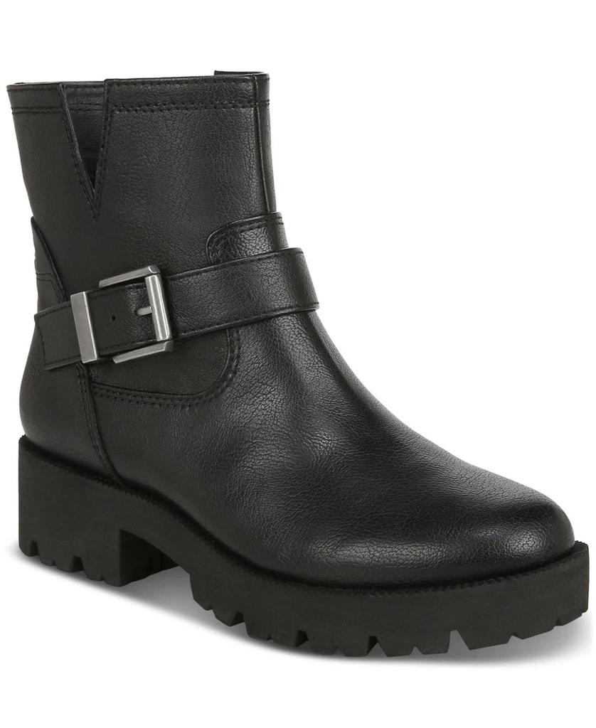 Miller-2 I7582S1-001 Damenstiefel, schwarze Biker-Stiefelette mit runder Zehenpartie, Modell LION579 image 2
