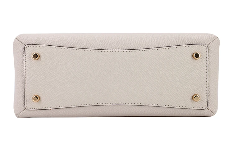 商品[国内直发] Coach|蔻驰 Lillie 26金属logo徽标 皮革 电脑包公文包手提单肩斜挎包 小号 女款 粉笔白色,价格¥2182,第6张图片详细描述