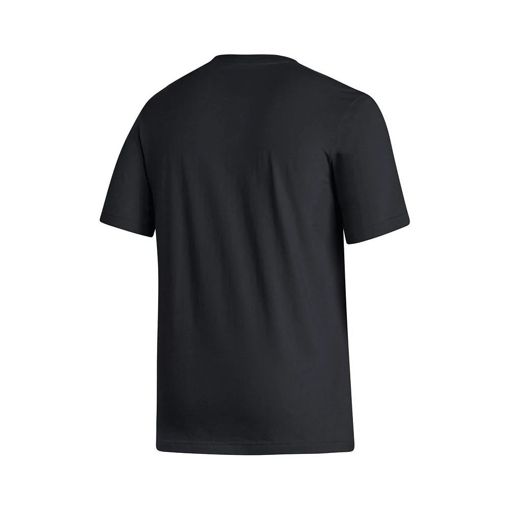 商品Adidas|Men's Black Kansas Jayhawks Football Sideline Strategy T-shirt,价格¥220,第2张图片详细描述