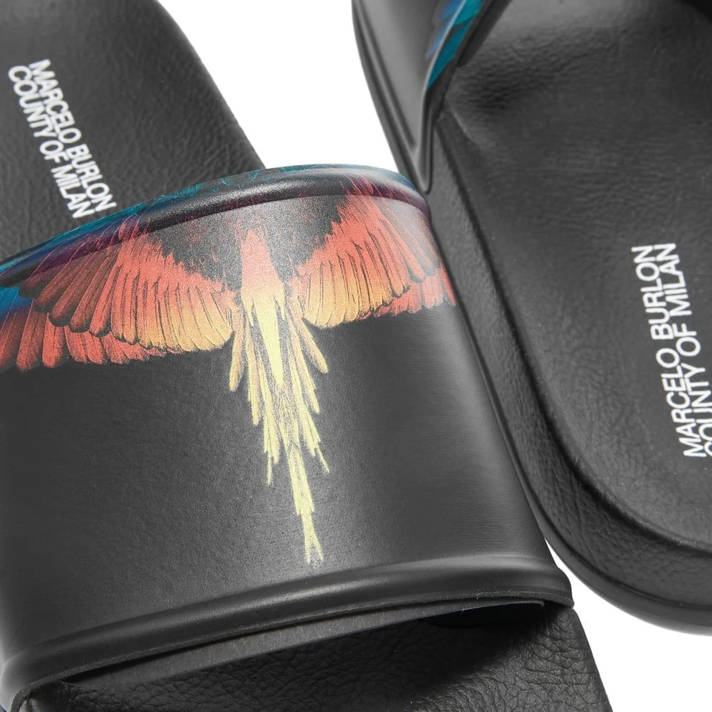 商品Marcelo Burlon|Marcelo Burlon Icon Wing Slide,价格¥608,第4张图片详细描述