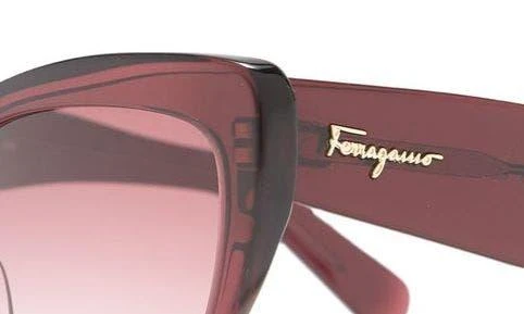 商品Salvatore Ferragamo|Salvatore Ferragamo 56mm Cat Eye Sunglasses,价格¥477,第4张图片详细描述