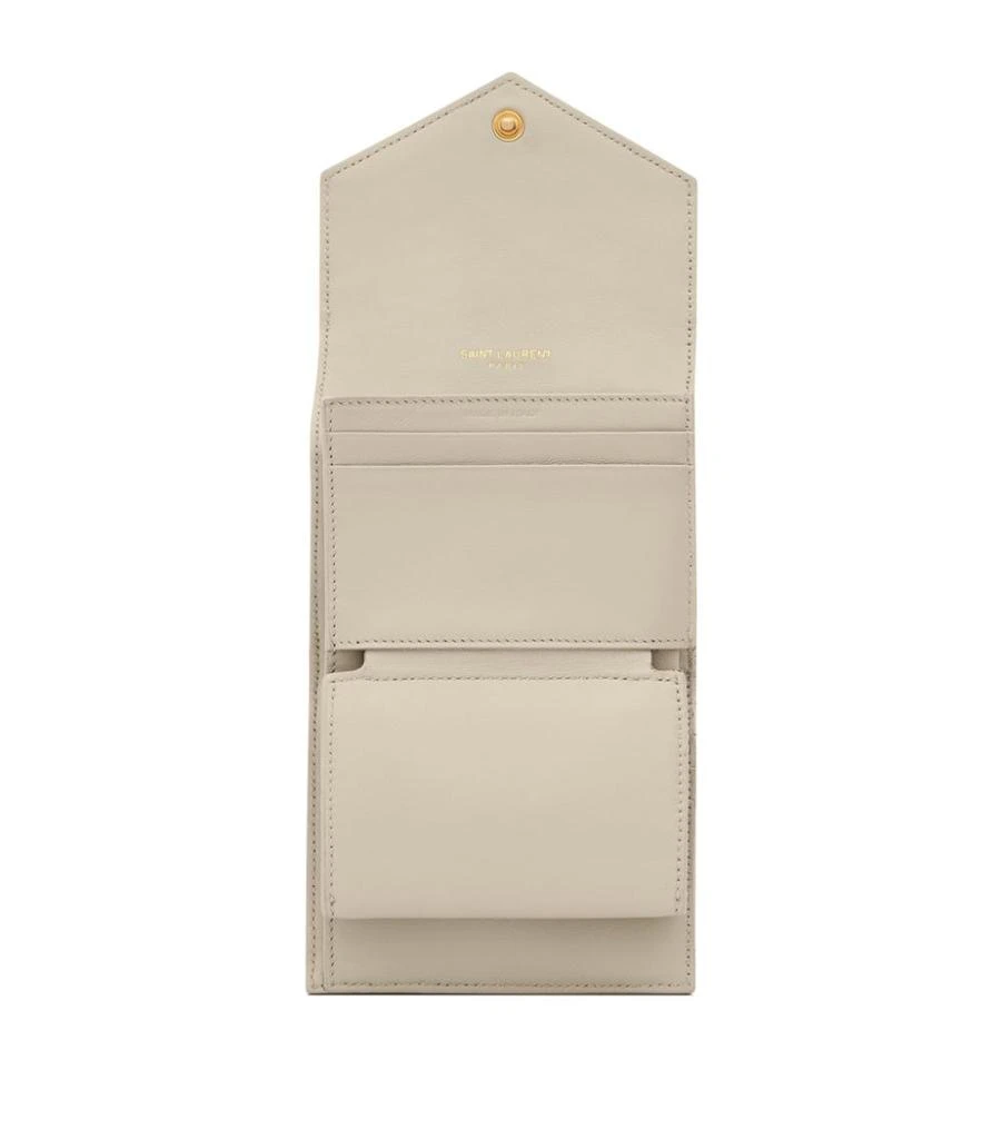 商品Yves Saint Laurent|Small Monogram Matelassé Envelope Wallet,价格¥4500,第3张图片详细描述