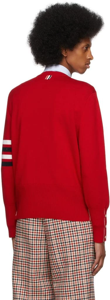 商品Thom Browne|Red Milano 4-Bar Sweater,价格¥5163,第3张图片详细描述