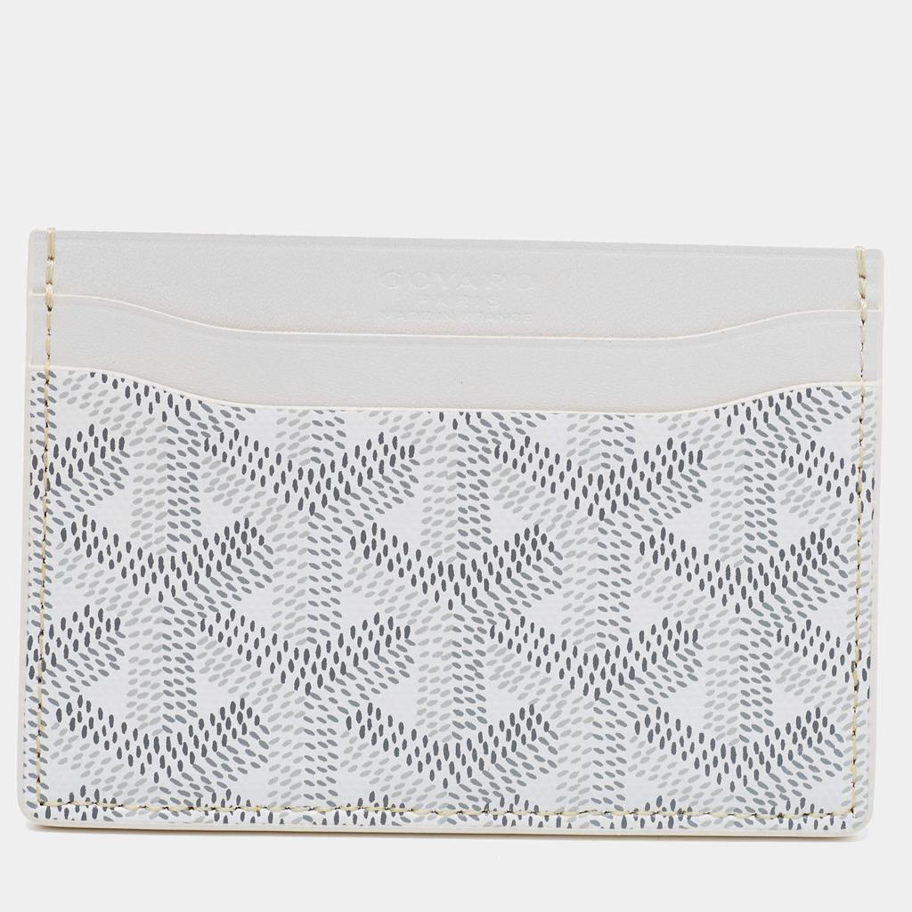 Goyard White Goyardine Coated Canvas and Leather Saint Sulpice Card Holder商品第4张图片规格展示