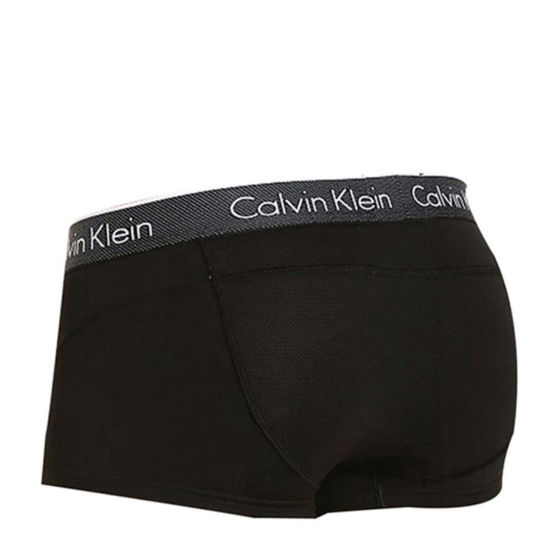 Calvin Klein 卡尔文 克莱恩 黑色尼龙弹性纤维男士平角内裤 NB1005-001商品第2张图片规格展示