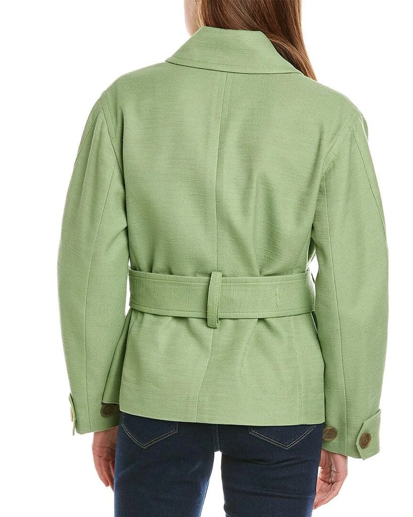 商品Vince|Vince Saharienne Linen-Blend Jacket,价格¥709,第2张图片详细描述