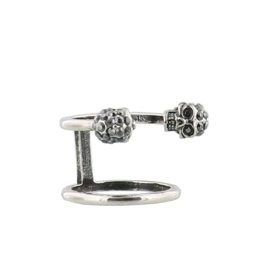 商品Alexander McQueen|Alexander McQueen Twin Skull Ring,价格¥1233,第3张图片详细描述