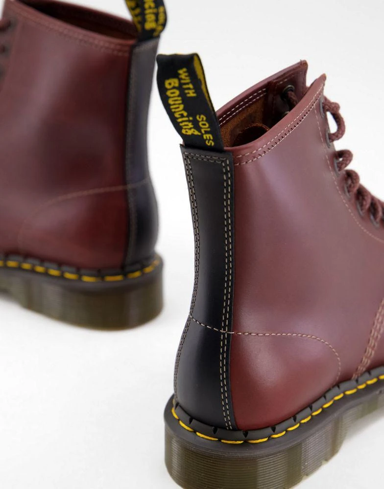 商品Dr. Martens|Dr Martens 1460 8 Eye Boots in Brown Black Abruzzo,价格¥1294,第3张图片详细描述