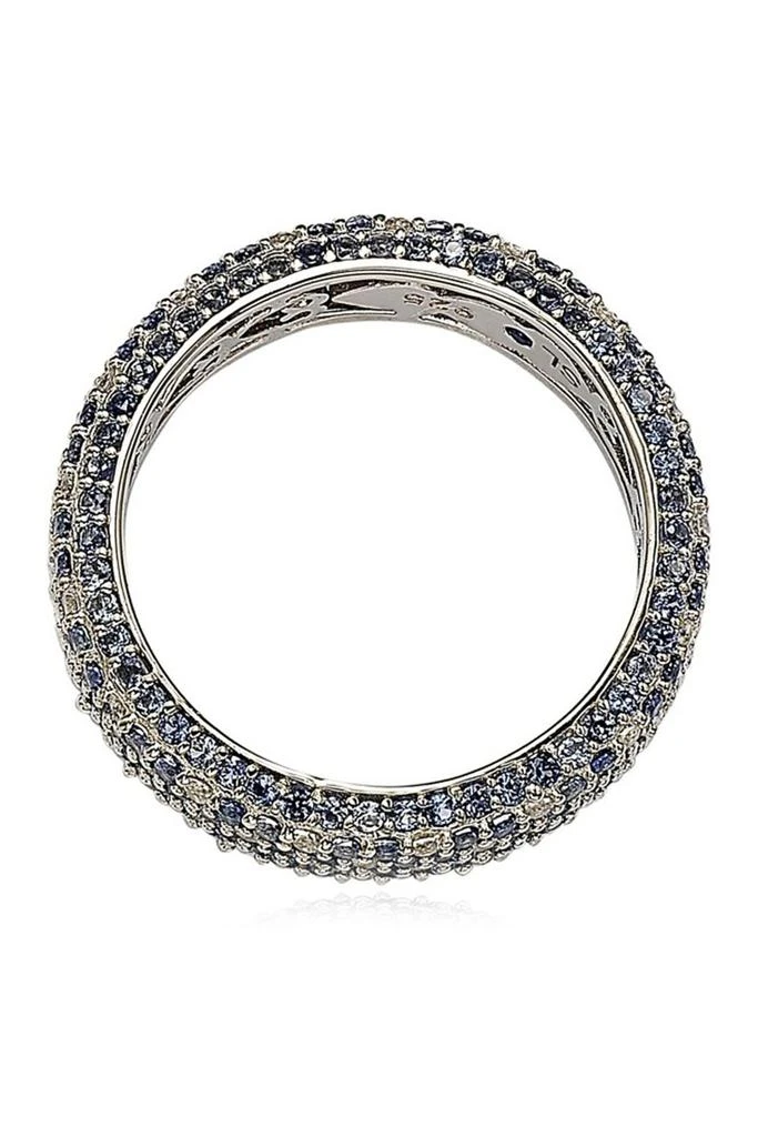 商品Suzy Levian|Sterling Silver Pavé Blue Sapphire & Created White Sapphire Ring,价格¥3600,第2张图片详细描述