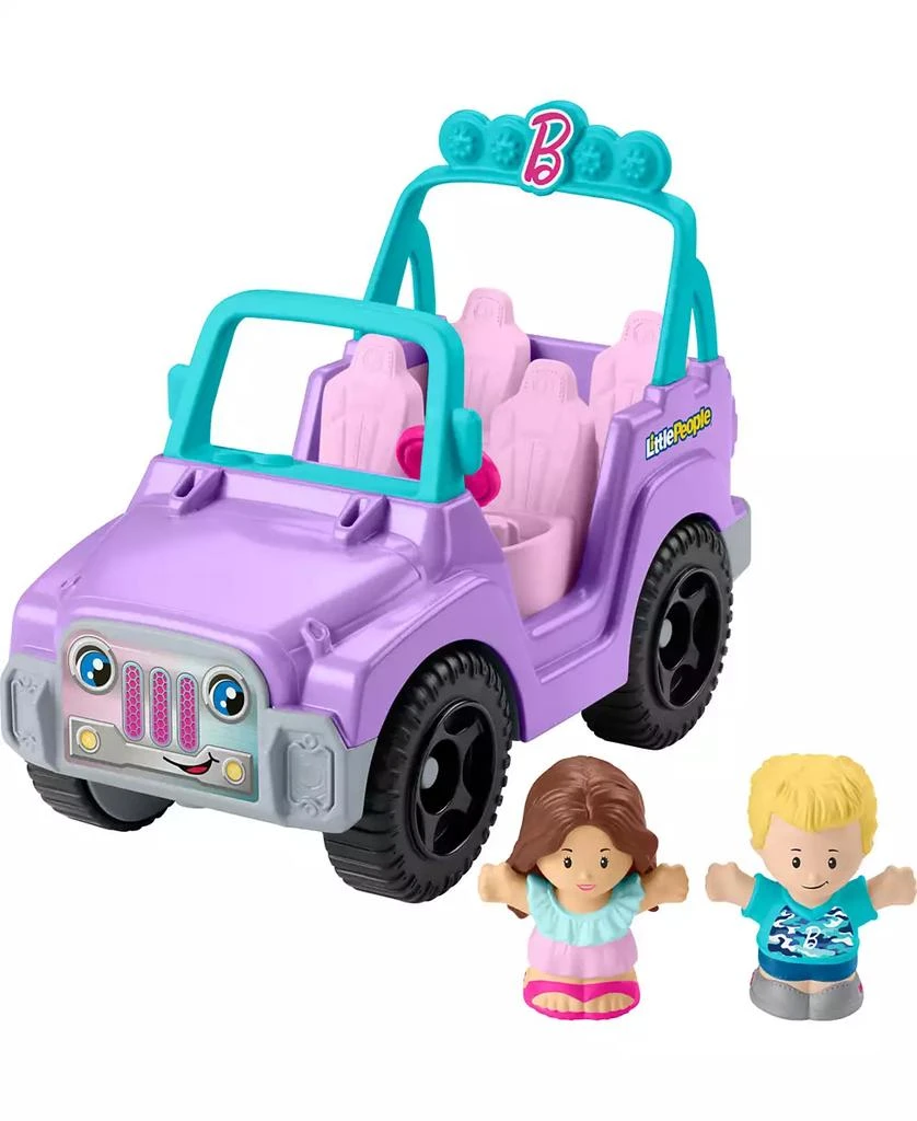 商品Fisher Price|Little People Barbie Beach Cruiser Toy Car with Music 2 Figures for Toddlers,价格¥127,第1张图片