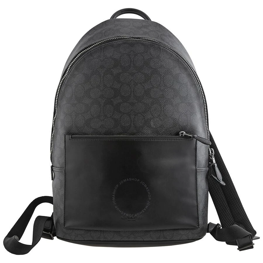 商品Coach|Men's Metropolitan Soft Backpack In Signature Canvas - Charcoal,价格¥2881,第1张图片