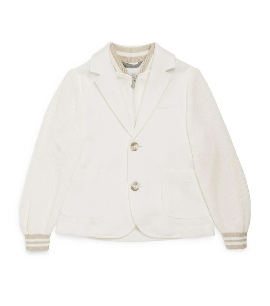 商品ELEVENTY|Cotton-Blend Blazer Jacket (4-16 Years),价格¥1715,第1张图片