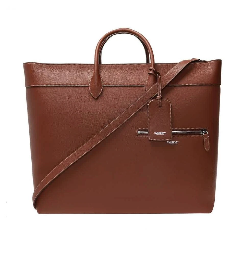 商品Burberry|Burberry Tan Mens Sanford Grainy Leather Holdall Tote,价格¥5669,第1张图片