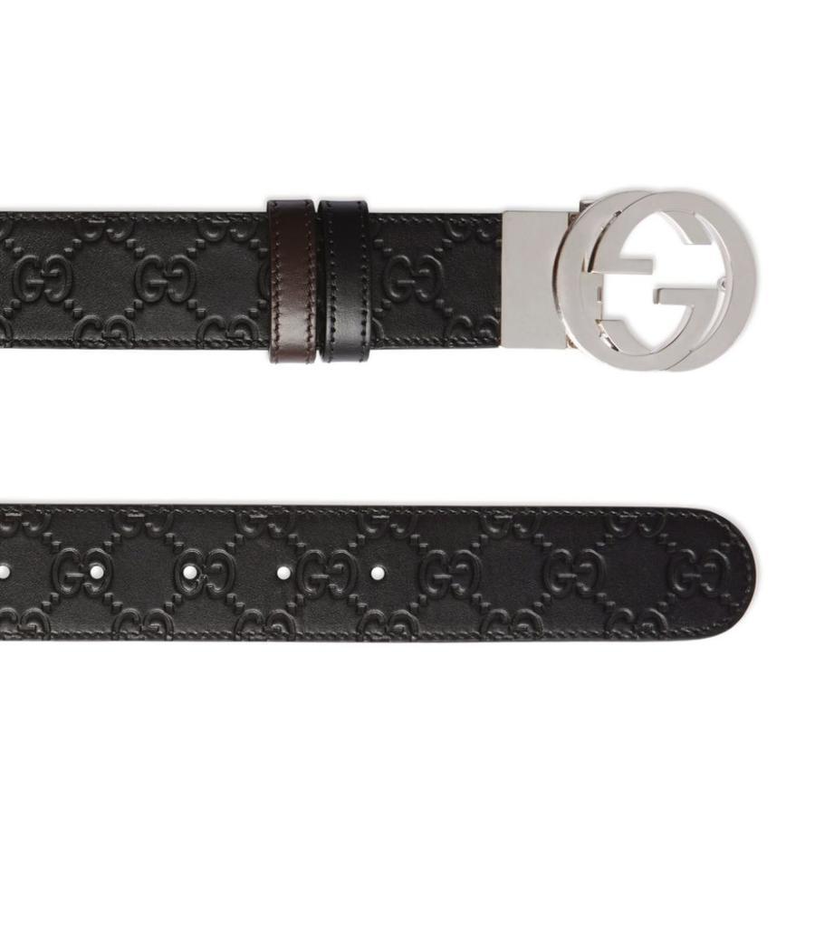 商品Gucci|Leather GG Supreme Belt,价格¥4081,第4张图片详细描述