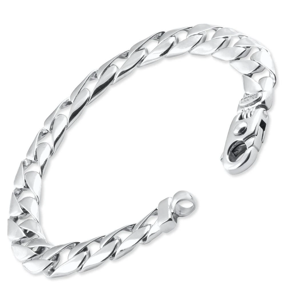 商品Pompeii3|Men's Curb Link 14k Gold (29gram) or Platinum (45gram) 7.5mm Bracelet 8.5",价格¥17277,第2张图片详细描述