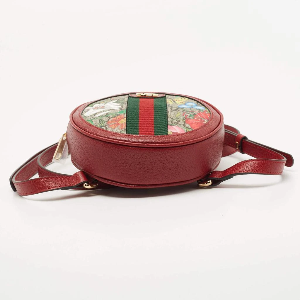 Gucci Red GG supreme Canvas and Leather Mini Floral Ophidia Backpack 商品