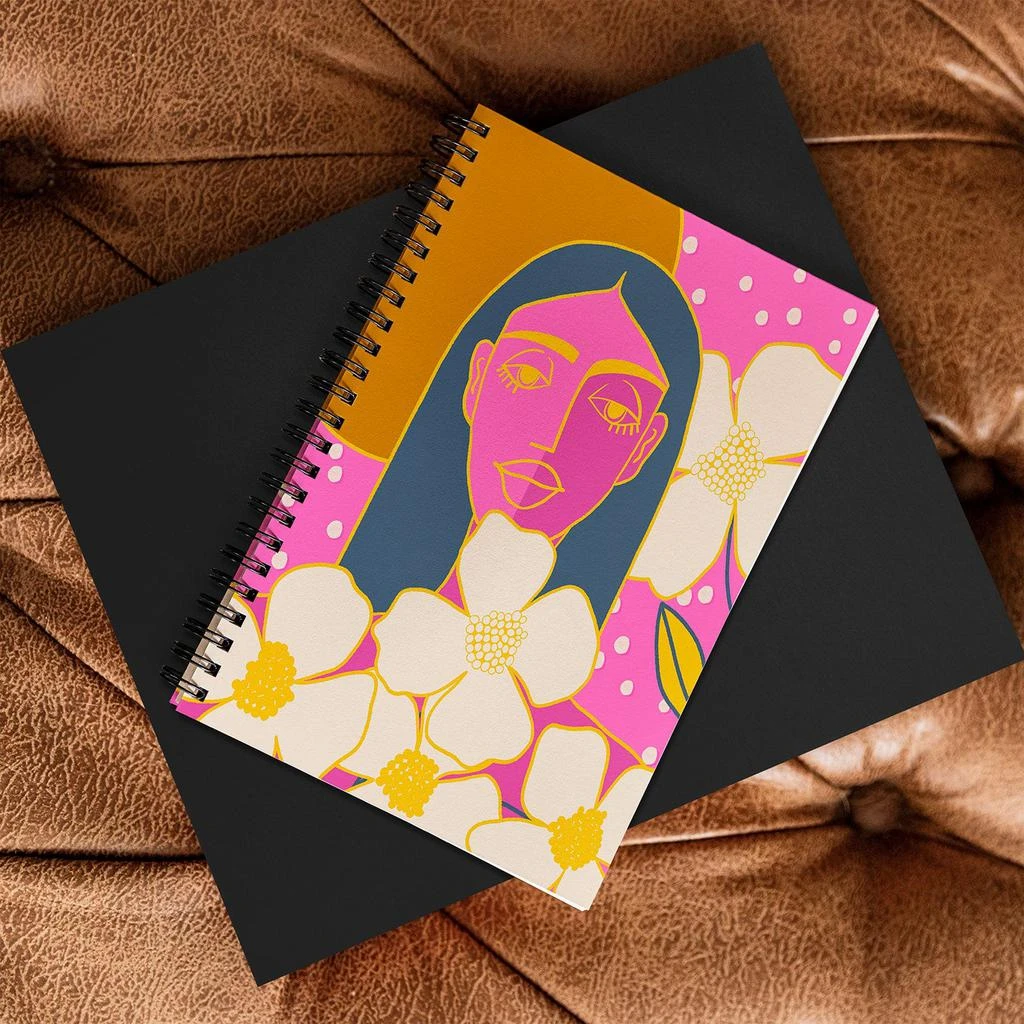 商品DENY Designs|Maritza Lisa A Girl And Her Flowers Notebook,价格¥169,第3张图片详细描述