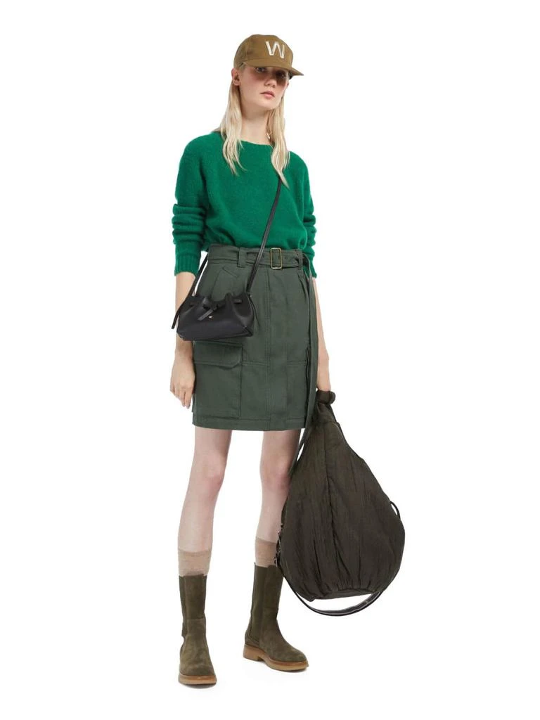 商品Weekend Max Mara|Max Mara Weekend Fiero Military Green Skirt,价格¥1707,第2张图片详细描述