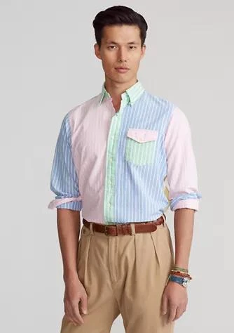 商品Ralph Lauren|Ralph Lauren Classic Fit Striped Oxford Fun Shirt,价格¥375,第1张图片