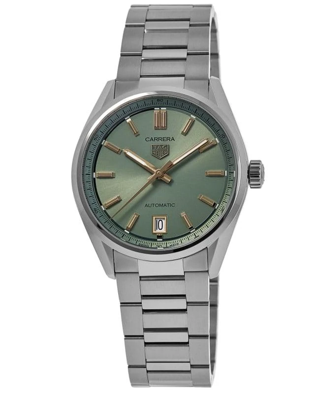 商品TAG Heuer|Tag Heuer Carrera Automatic Green Dial Steel Women's Watch WBN2312.BA0001,价格¥20116,第1张图片