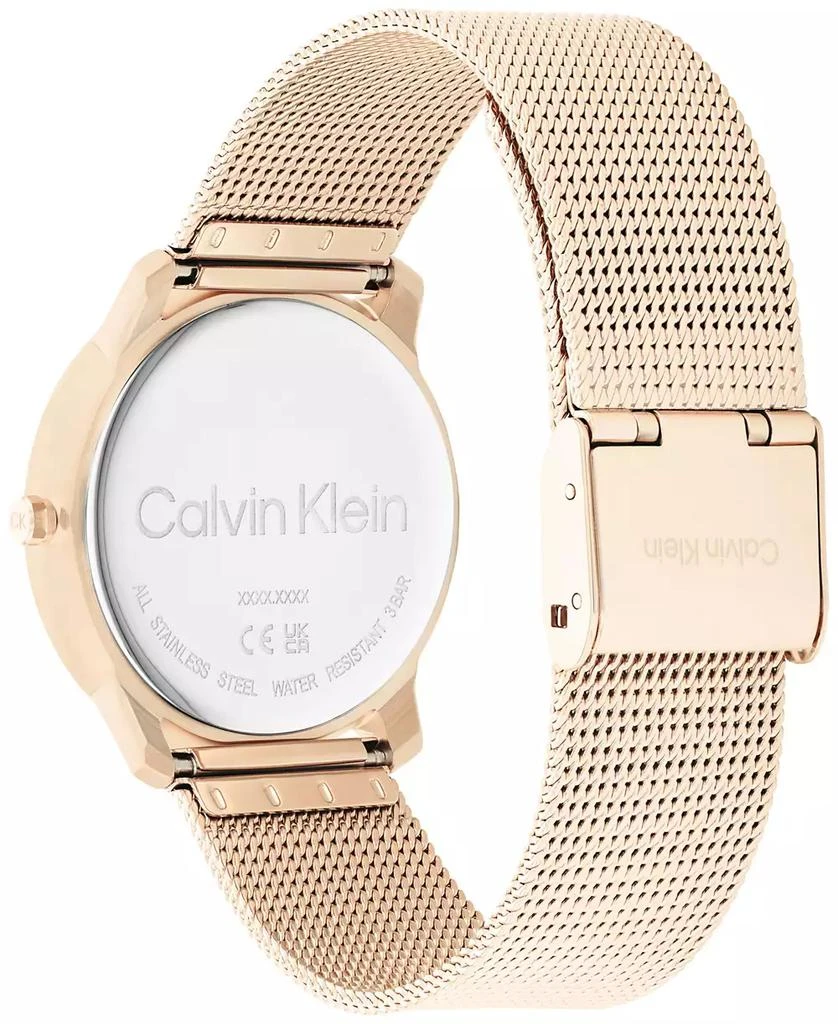 商品Calvin Klein|Carnation Gold-Tone Mesh Bracelet Watch 35mm,价格¥1198,第3张图片详细描述