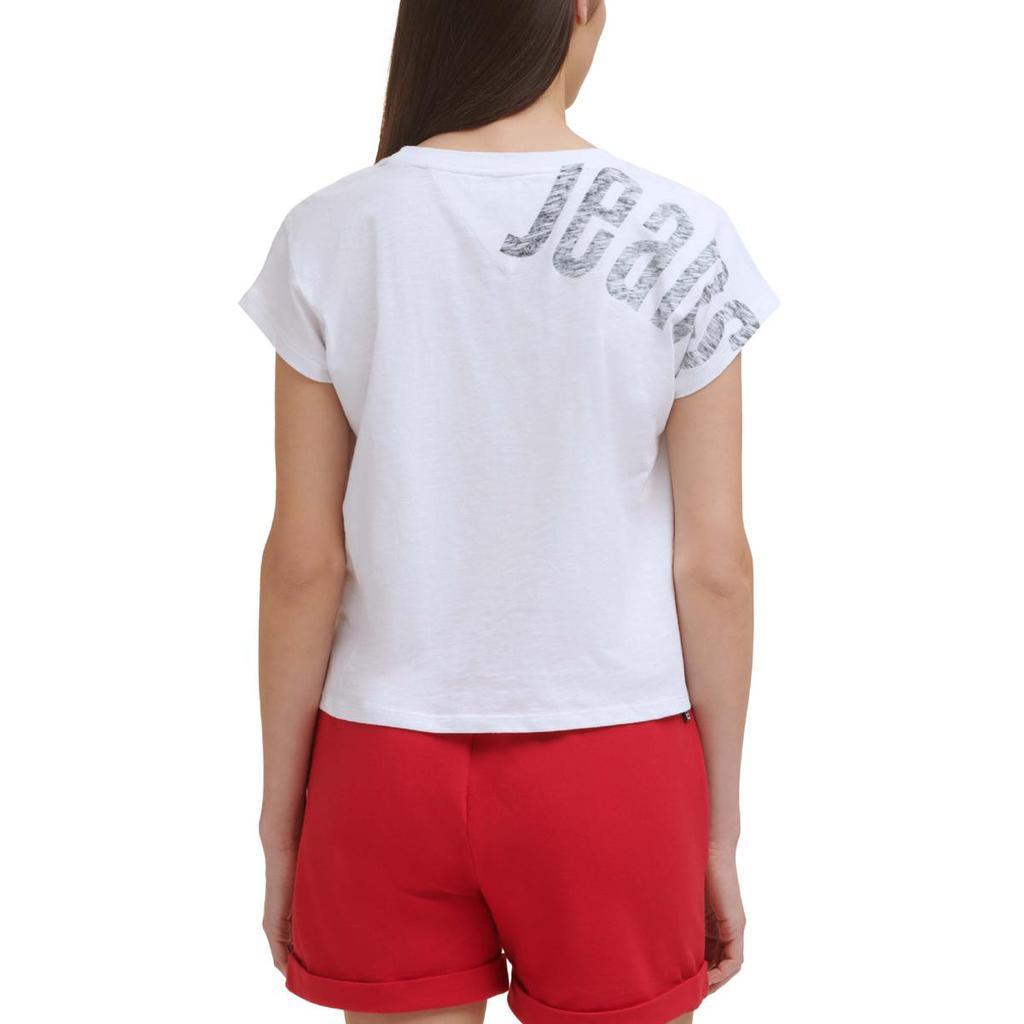 商品Tommy Jeans|Tommy Jeans Womens Crewneck Slub T-Shirt,价格¥142,第4张图片详细描述