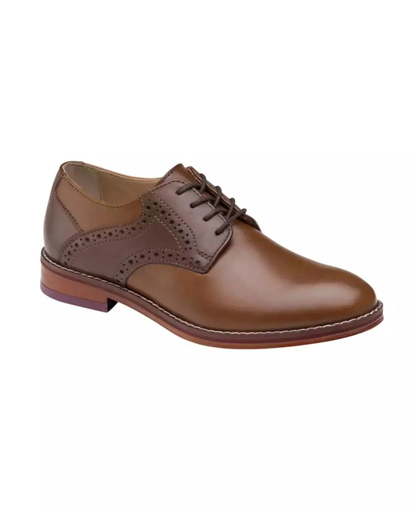 商品Johnston & Murphy|Little Boys Conard Saddle Leather Shoes,价格¥487,第1张图片
