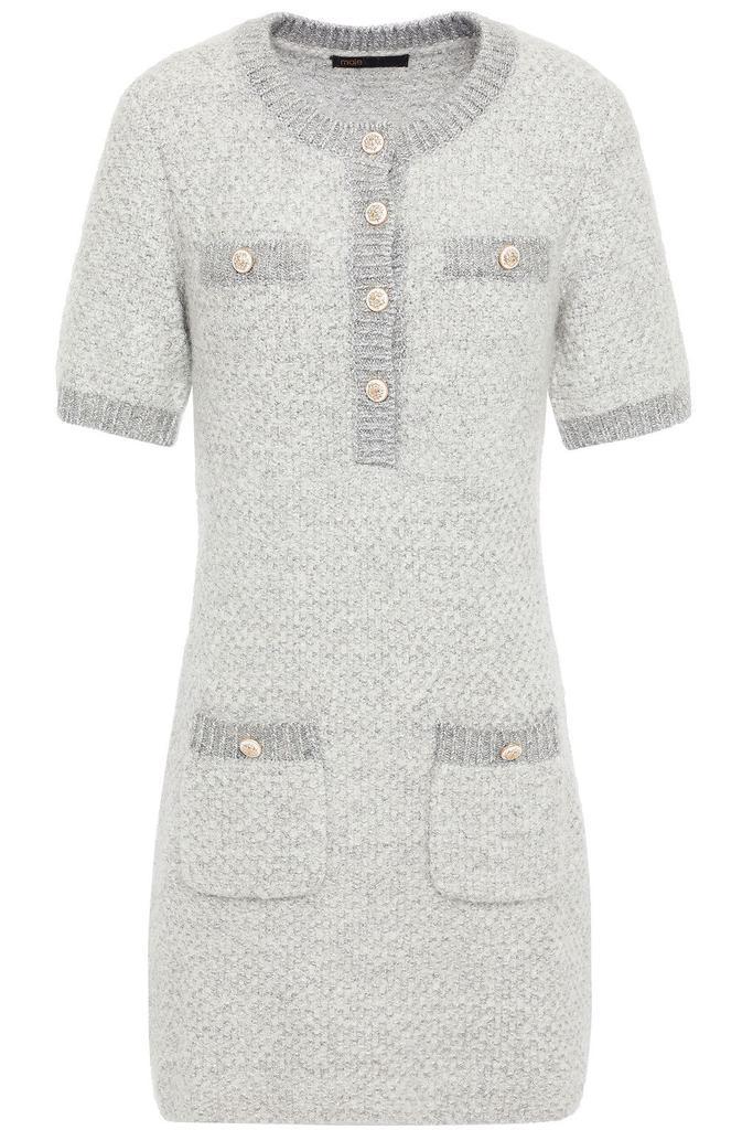 商品Maje|Raveno metallic bouclé-knit mini dress,价格¥1562,第1张图片