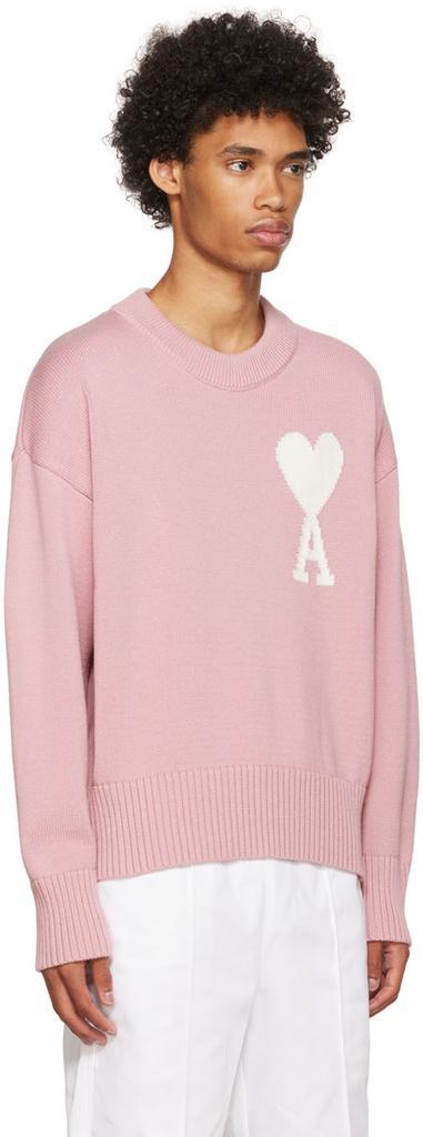 商品AMI|Pink Ami De Cœur Sweater,价格¥2746,第4张图片详细描述