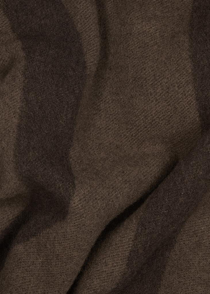 商品Totême|Brown logo-jacquard wool scarf,价格¥2112,第5张图片详细描述