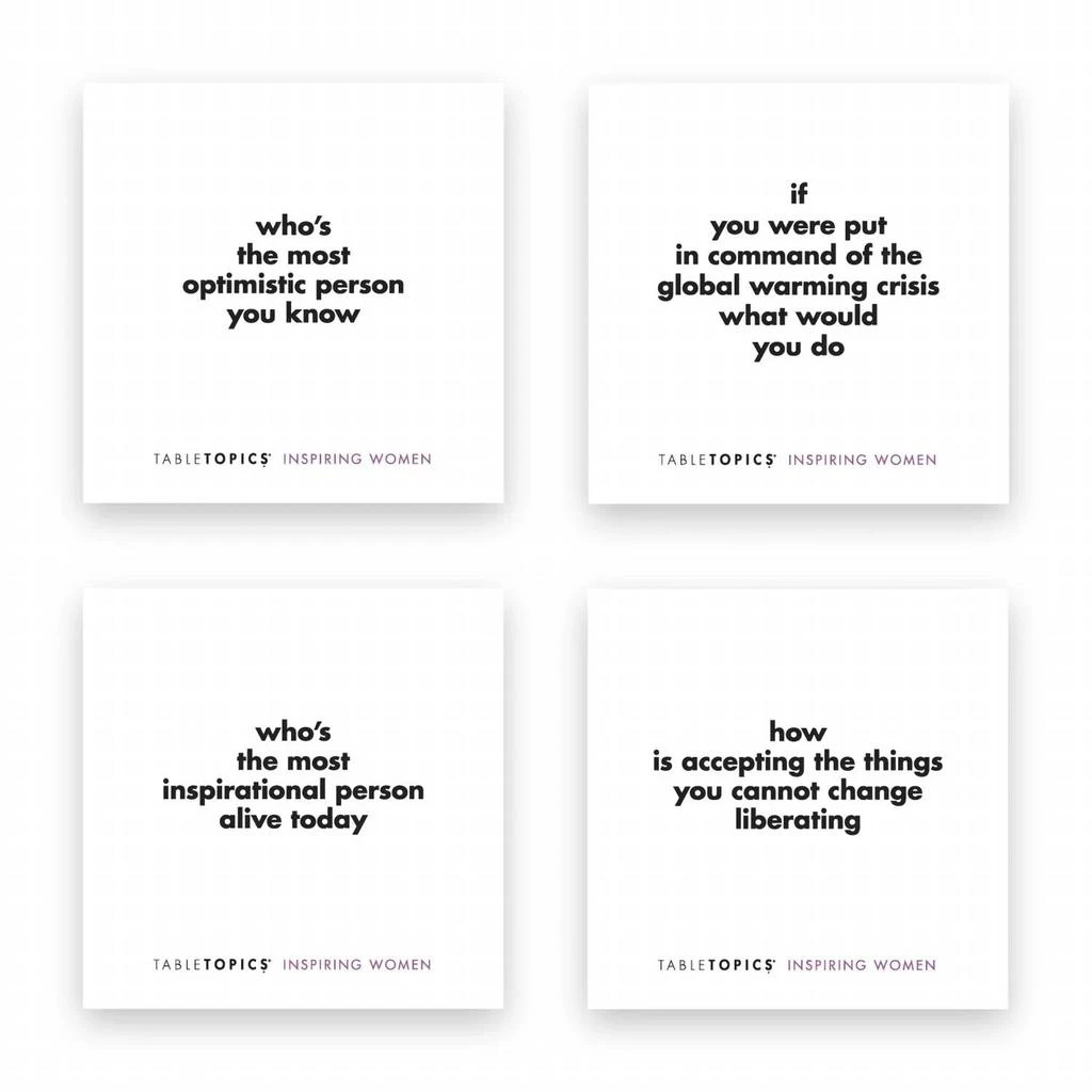 商品Tabletopics|Tabletopics - CONVERSATION STARTERS - INSPIRING WOMEN,价格¥239,第5张图片详细描述