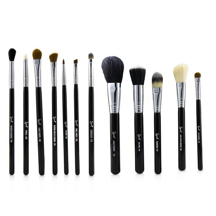 商品Sigma Beauty|Sigma Beauty 化妆刷套装Essential Kit Professional-#Black -Black(12pcs),价格¥1584,第1张图片