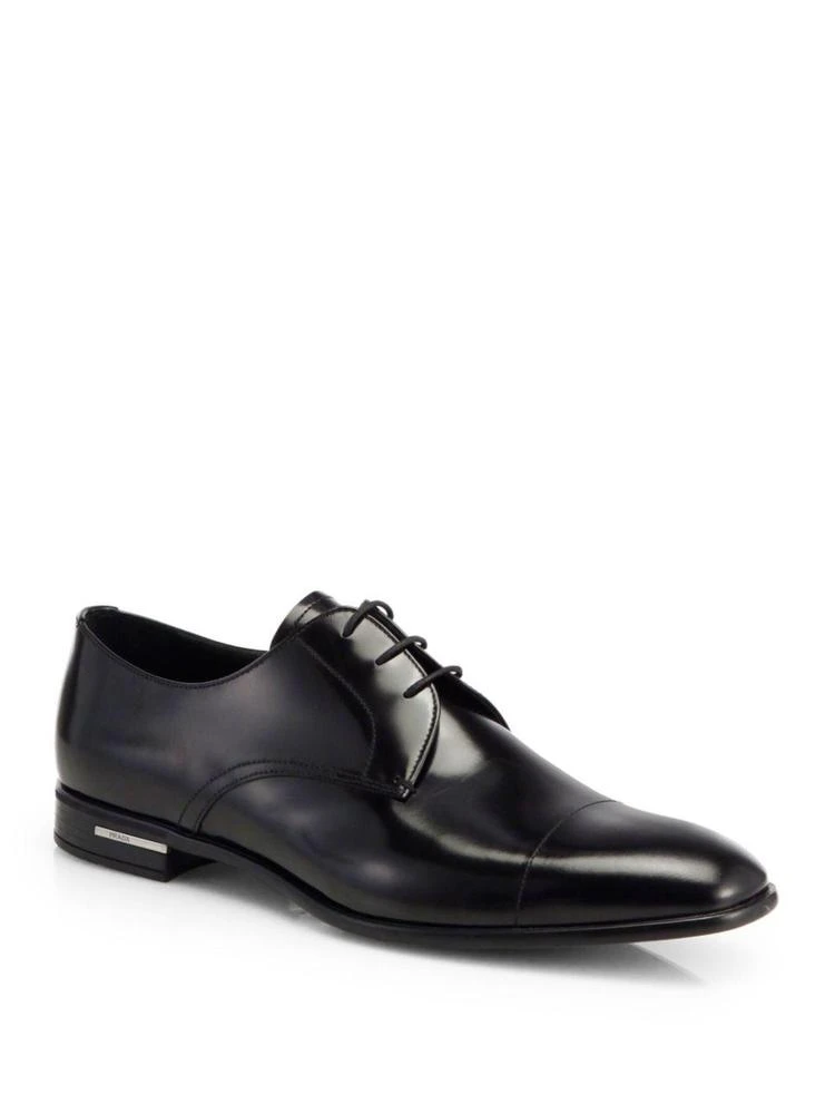 商品Prada|Prada - Spazzolato Leather Derby Shoes,价格¥5208,第1张图片